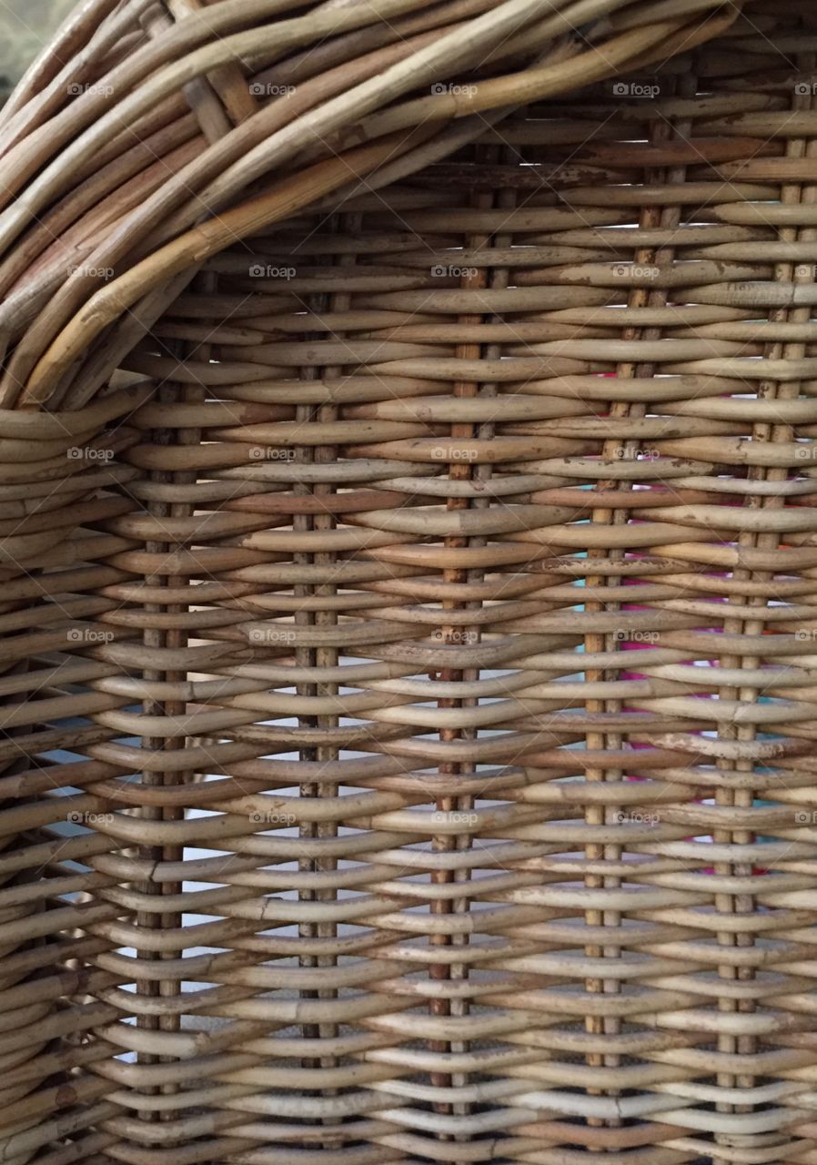 Chair made of basket willow