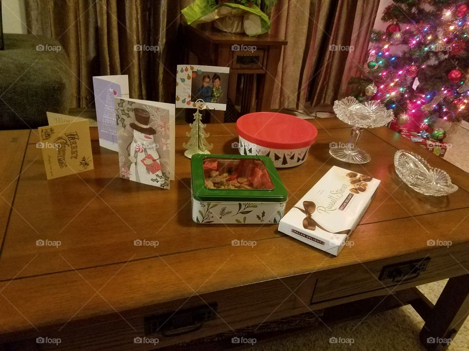 Christmas celebration in house