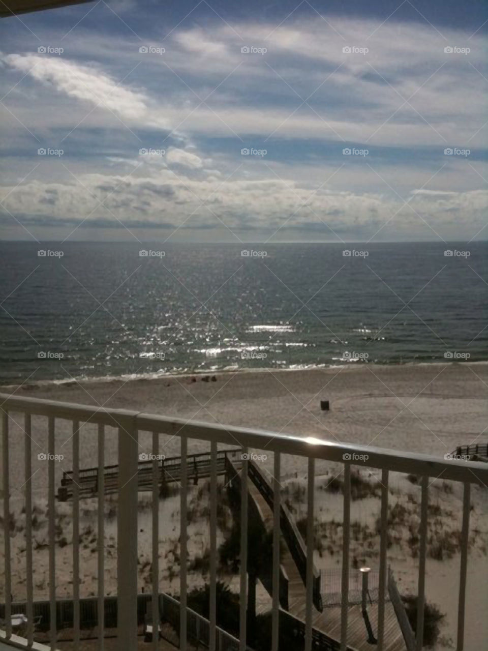 Orange Beach Alabama. Our view from the balcony of the condo in Orange Beach.