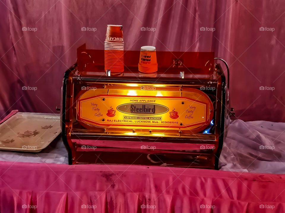 Beautiful coffee machine good looking image india