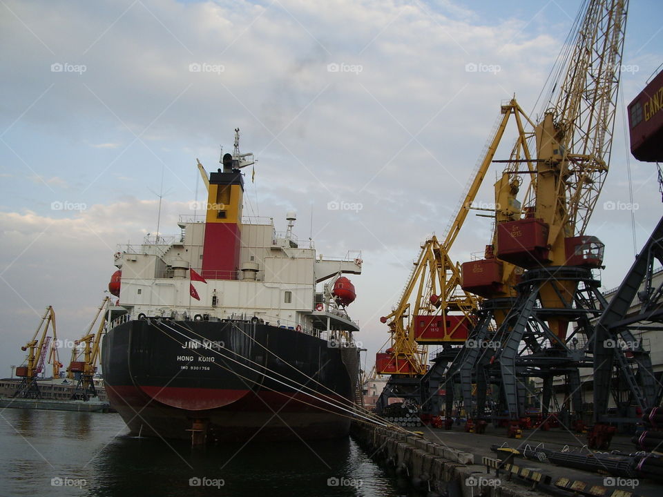 freight port. odessa international port