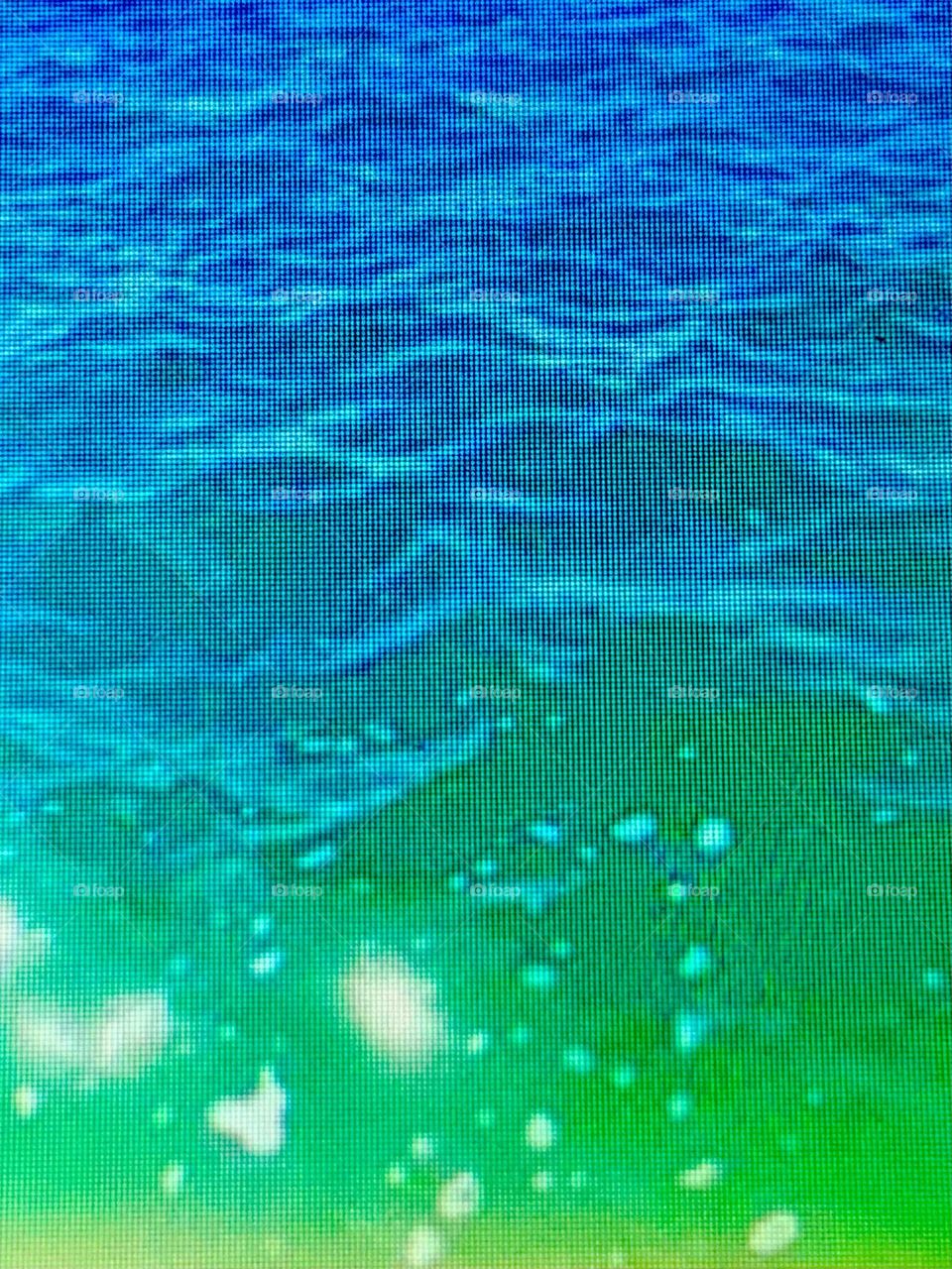 Blue green water 