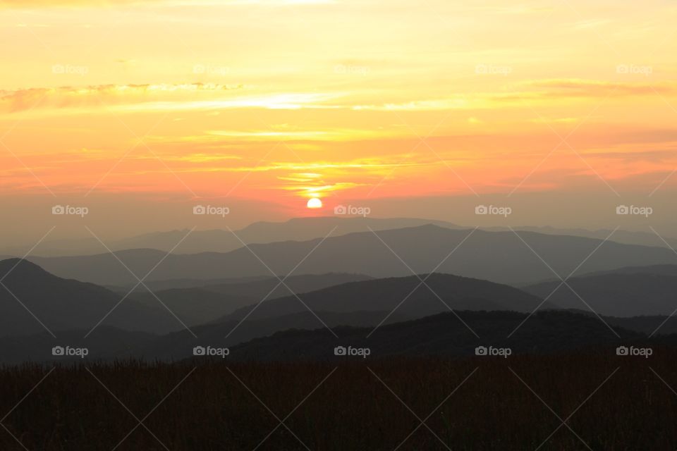 Max Patch sunset