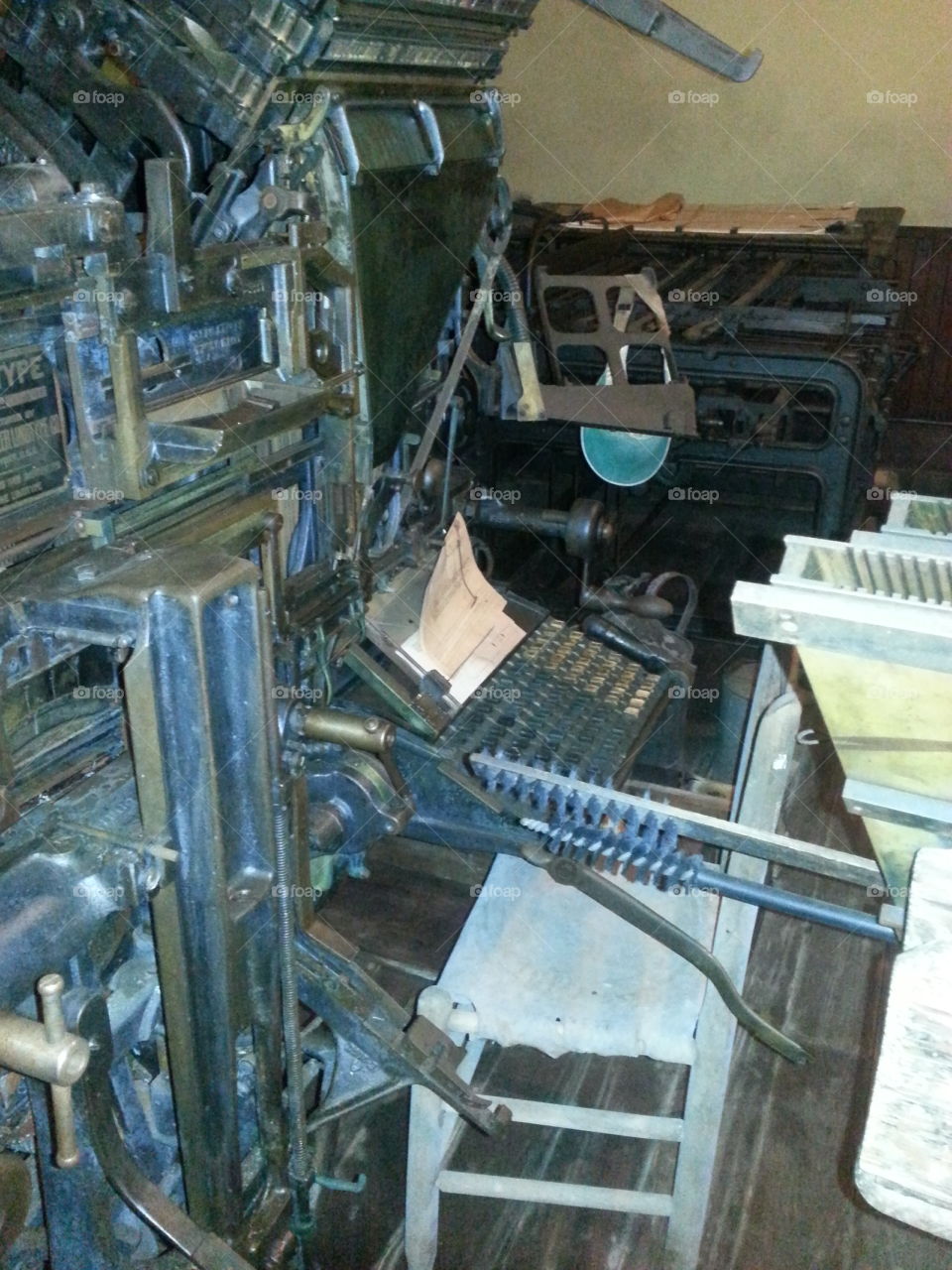 old type setting press