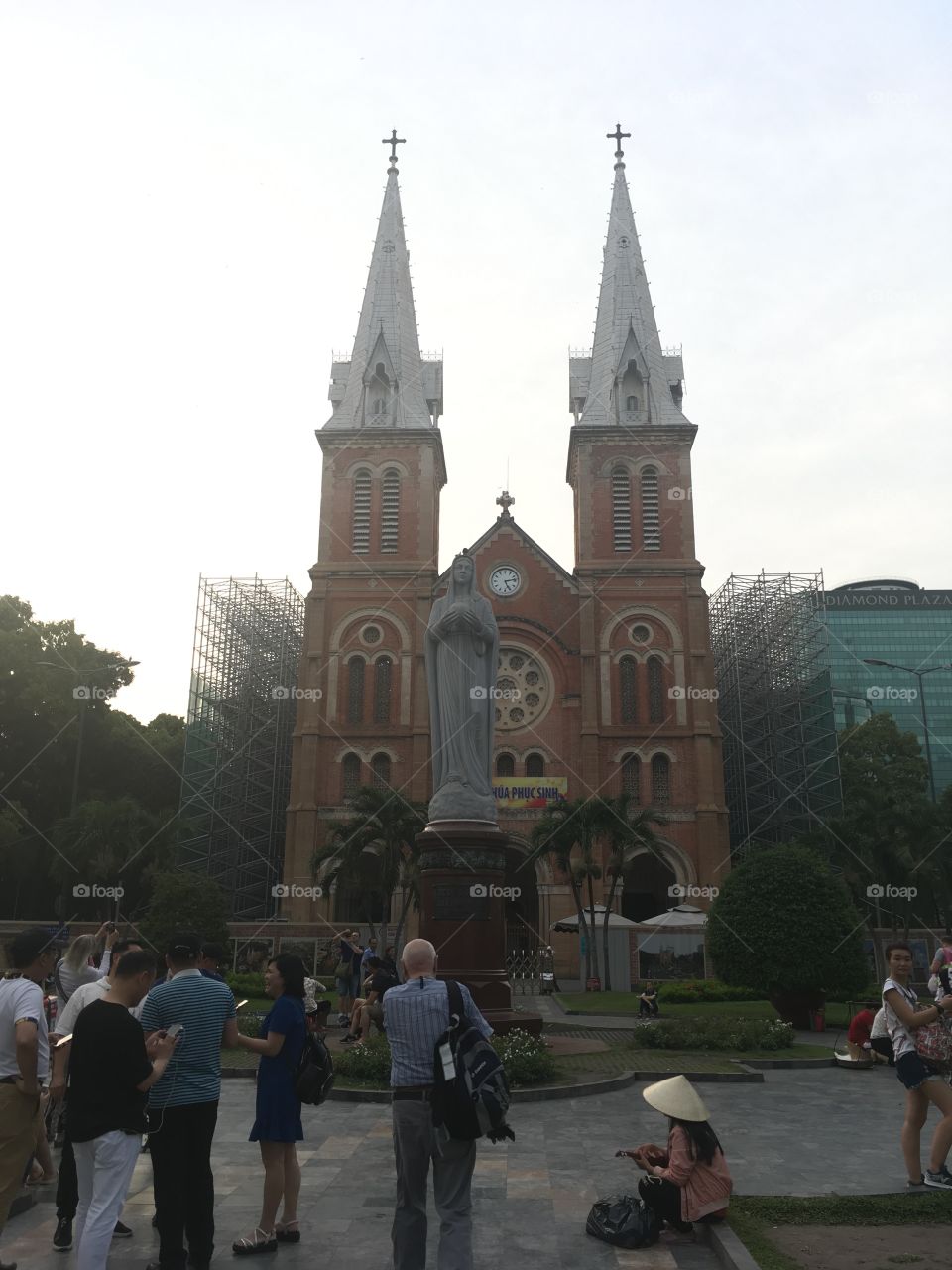 The Norte dame cathedral in Saigon, Vietnam 