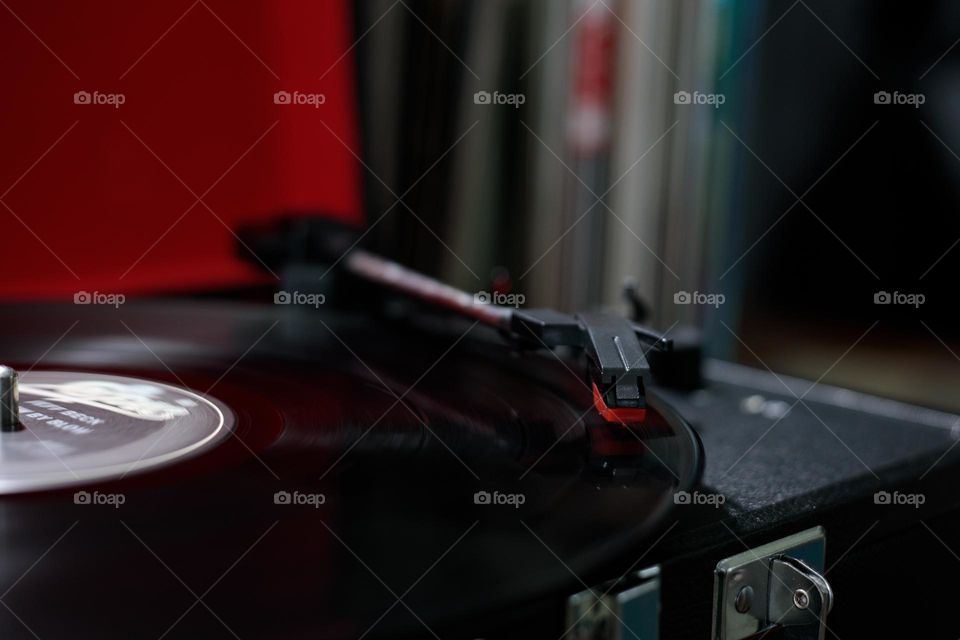 Vinyl Records; Red