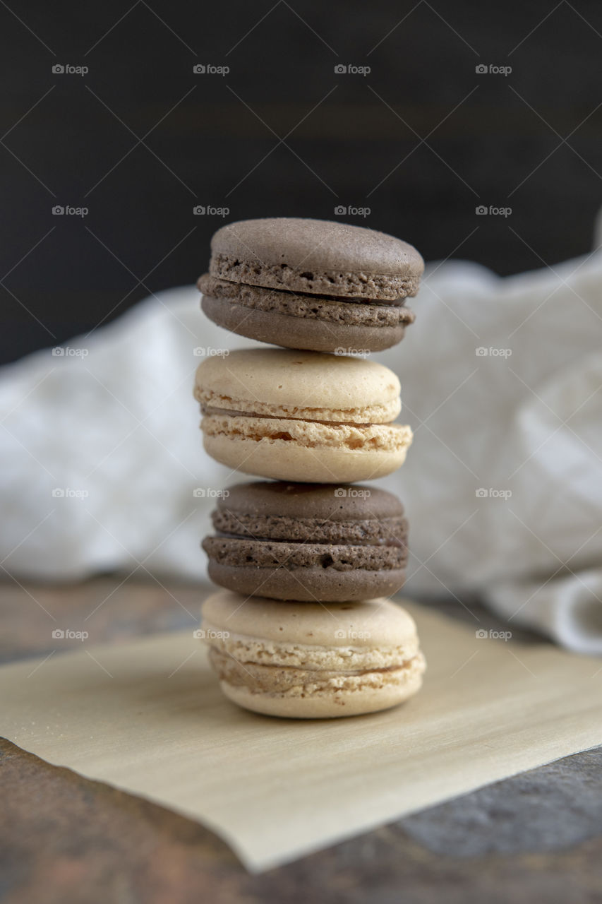 Stack of French Macarons
