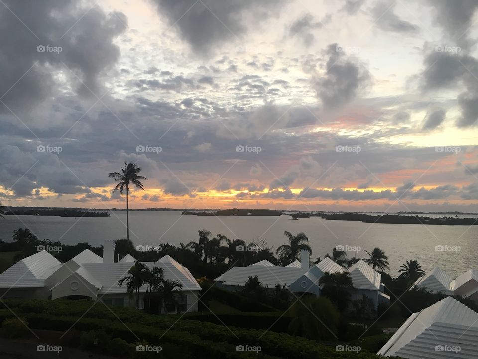 Island Sunsets and Storm Clouds