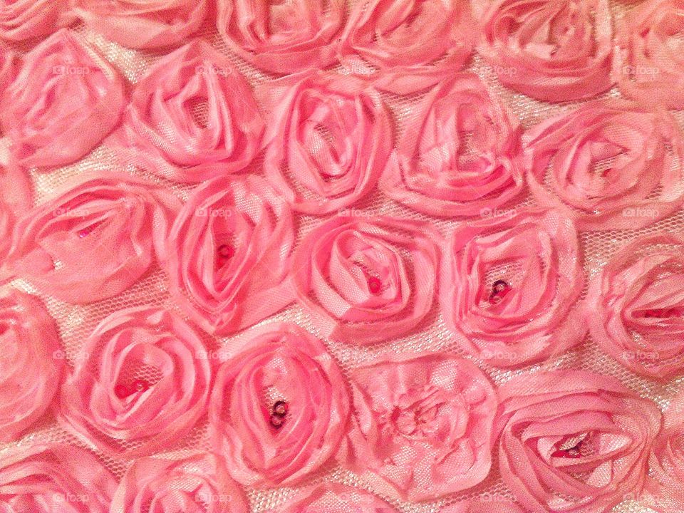 fabric roses