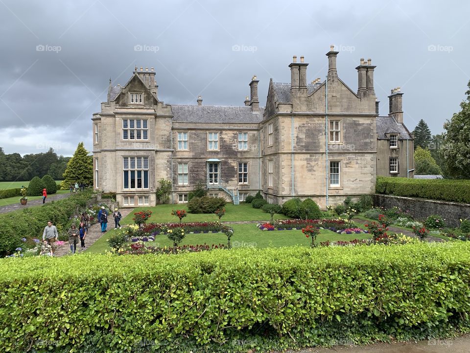 Ireland mansion with garden 