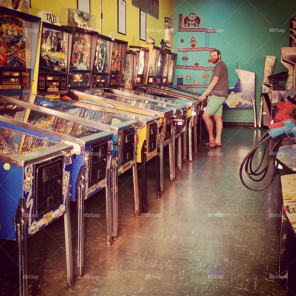 Pinball. This photo was taken at a retro arcade in Hanover, PA.