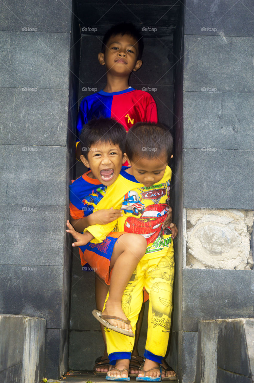 Portrait of Asian boys