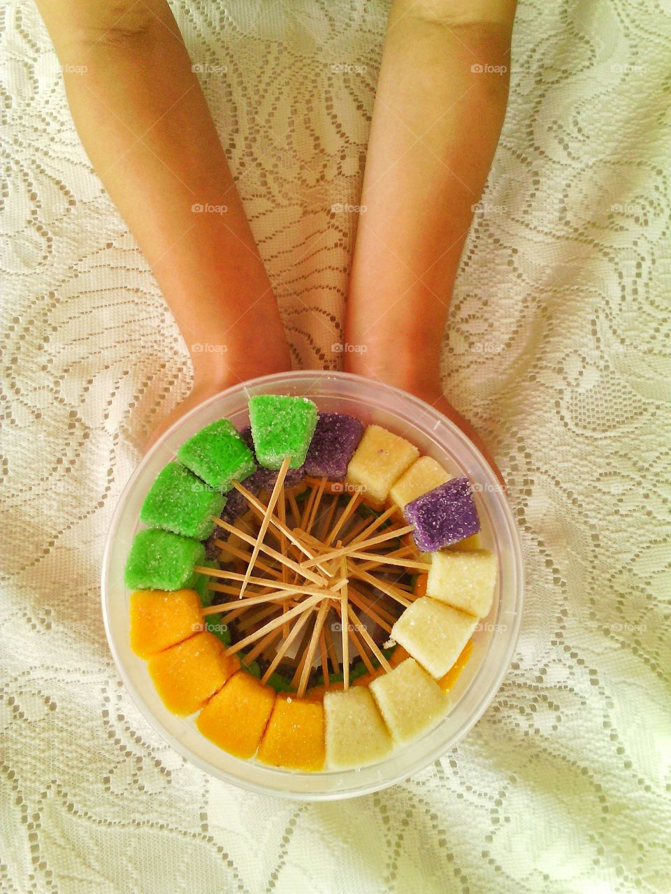 Colorful pastillas -- our native delicacy made of milk