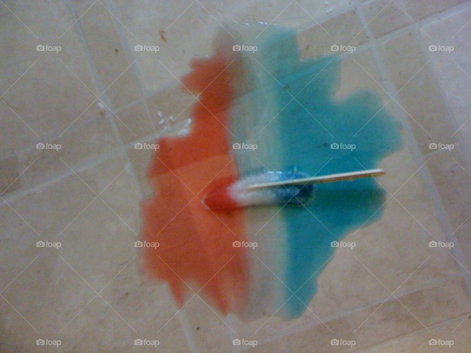 Melted Popsicle treat