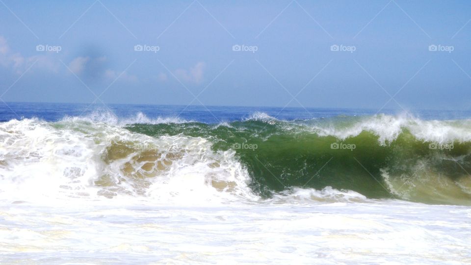 A view of sea waves