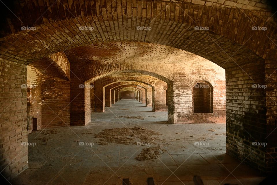 Large arches. The large arches at Fort Jefferson