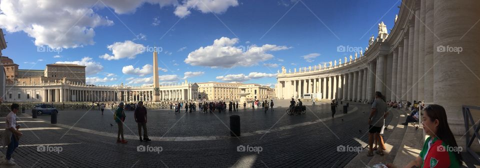 A holy place in Rome Italy the fantastic view was really amazing and the sky looks so peaceful.