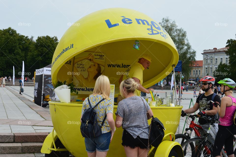 Lemon bar in Vilnius