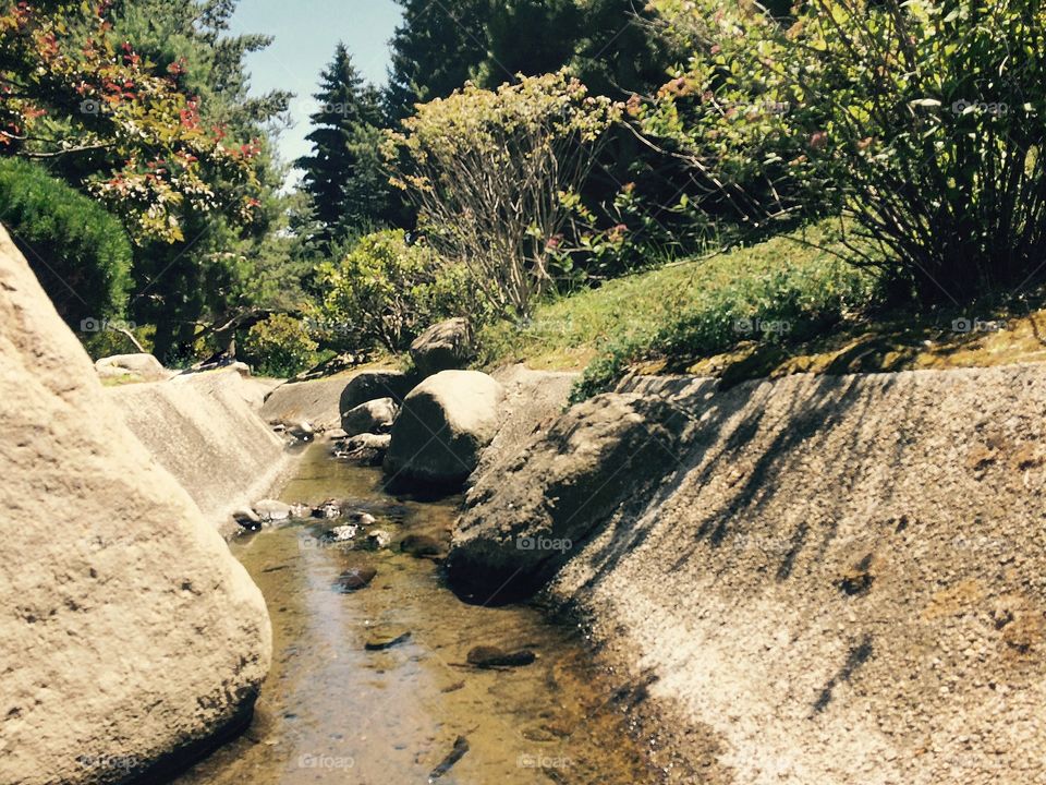 Japanese garden located in Central Washington University WA 