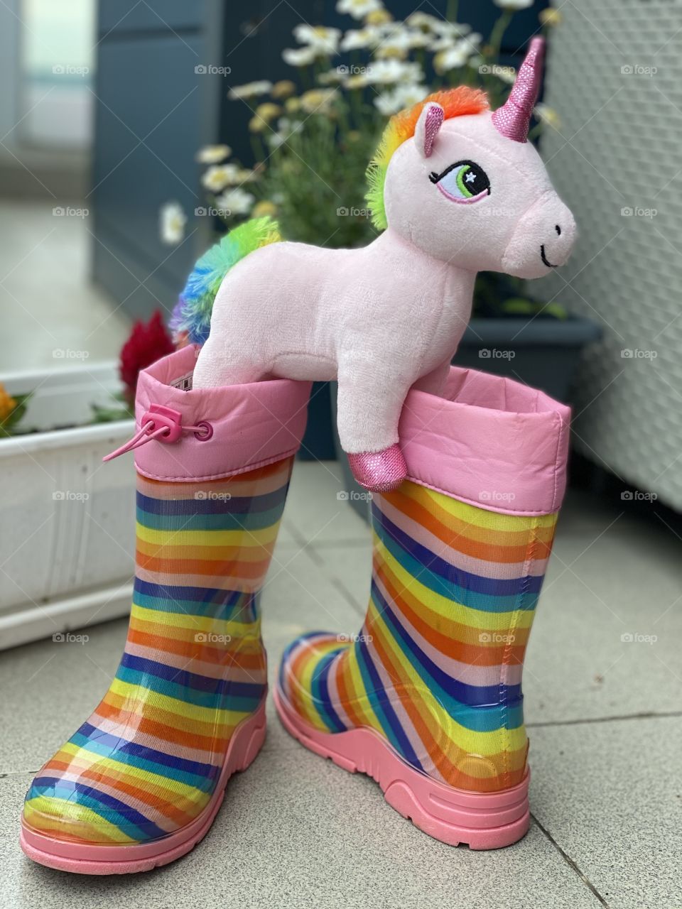 A unicorn came out of the boot