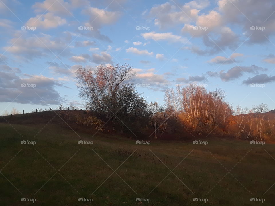 Autumn evening, Sutton, Quebec