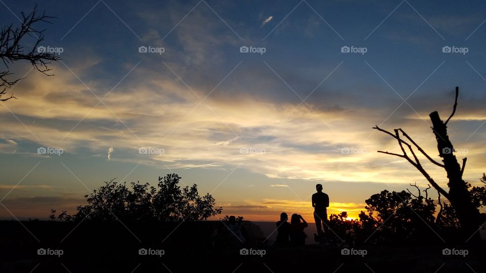 Taking in a Grand Canyon Sunset
