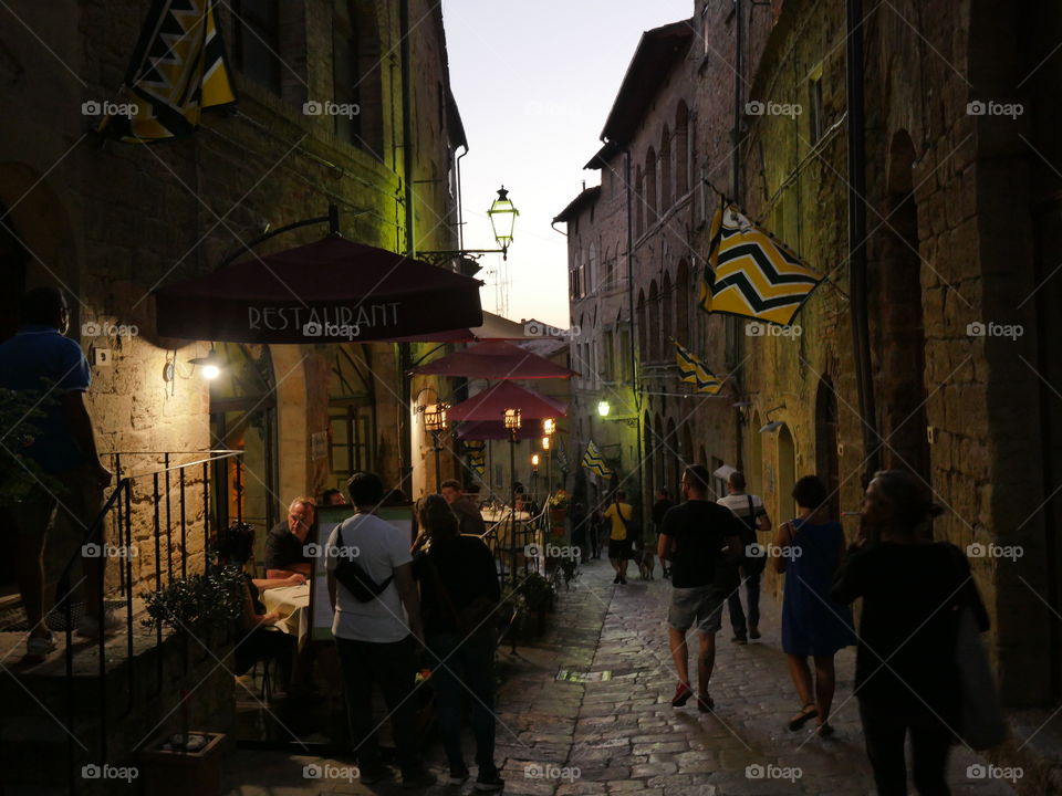 street Volterra Tuscany