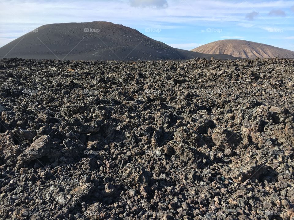 Volcano, Lava, Soil, No Person, Desert