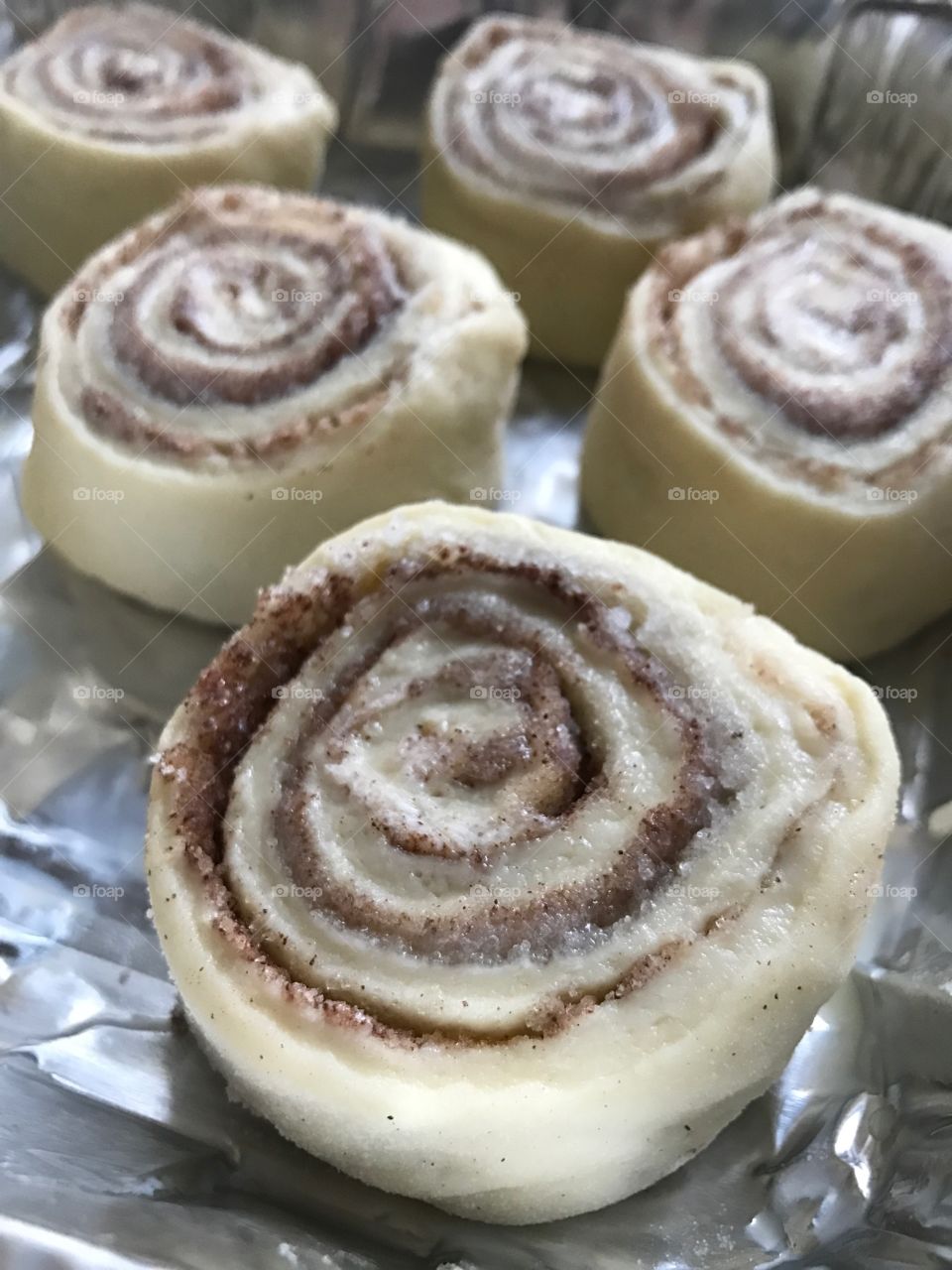 Cinnamon rolls ready to bake!