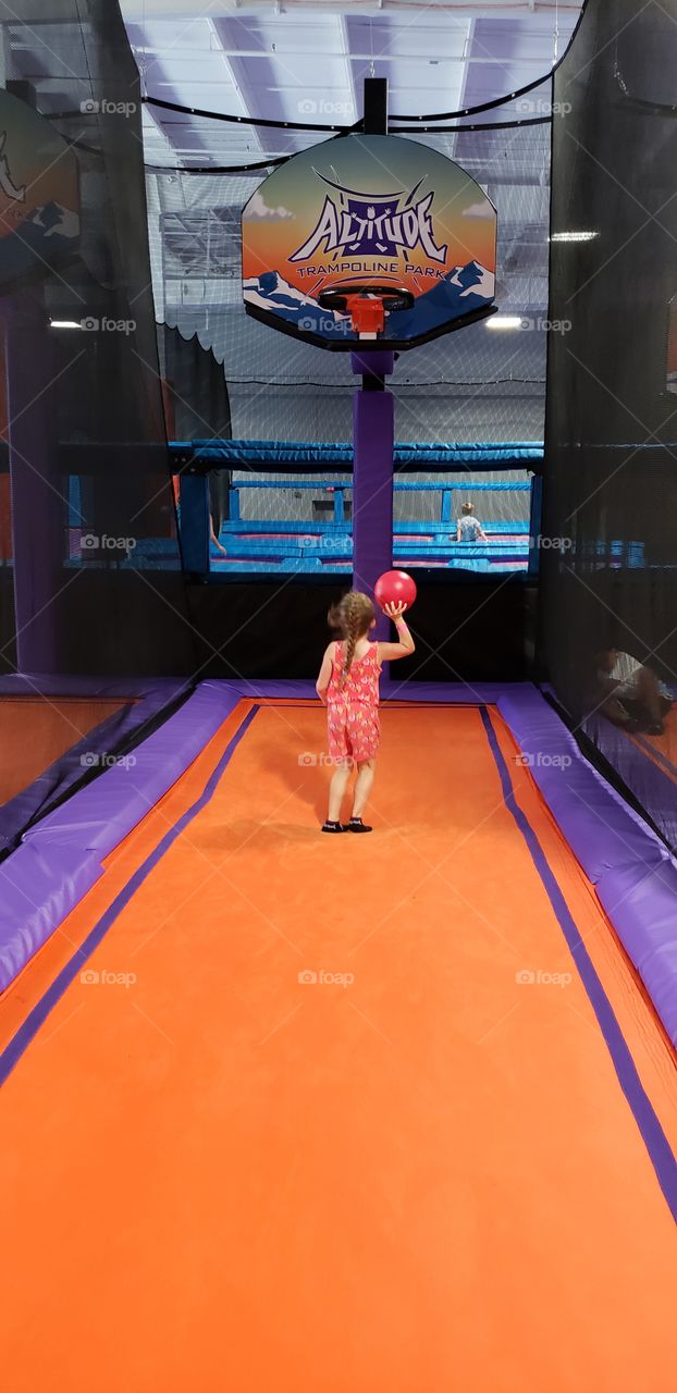 trampoline basketball