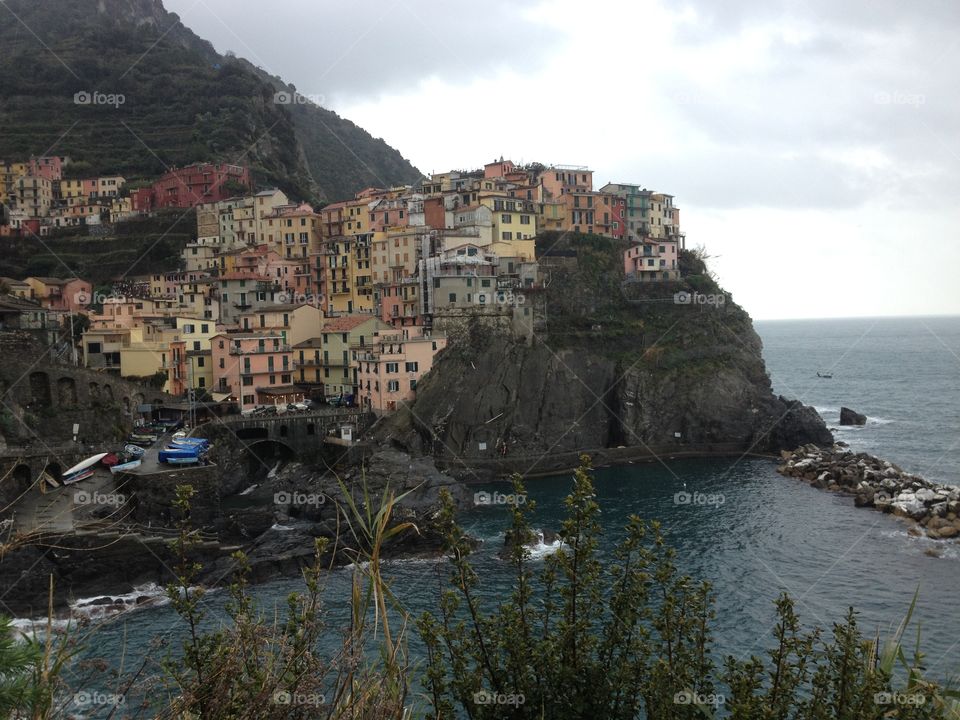 Colorful houses in Cinque Terre 