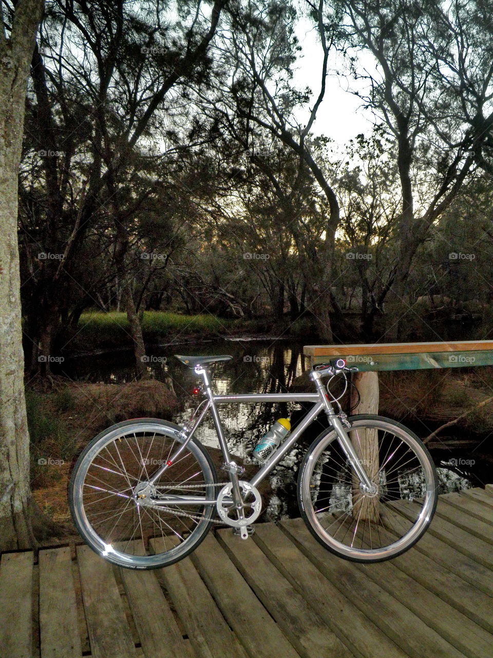 Bicycle ride along the Swan River Perth