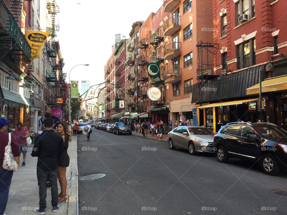 The glorious streets of Little Italy.
