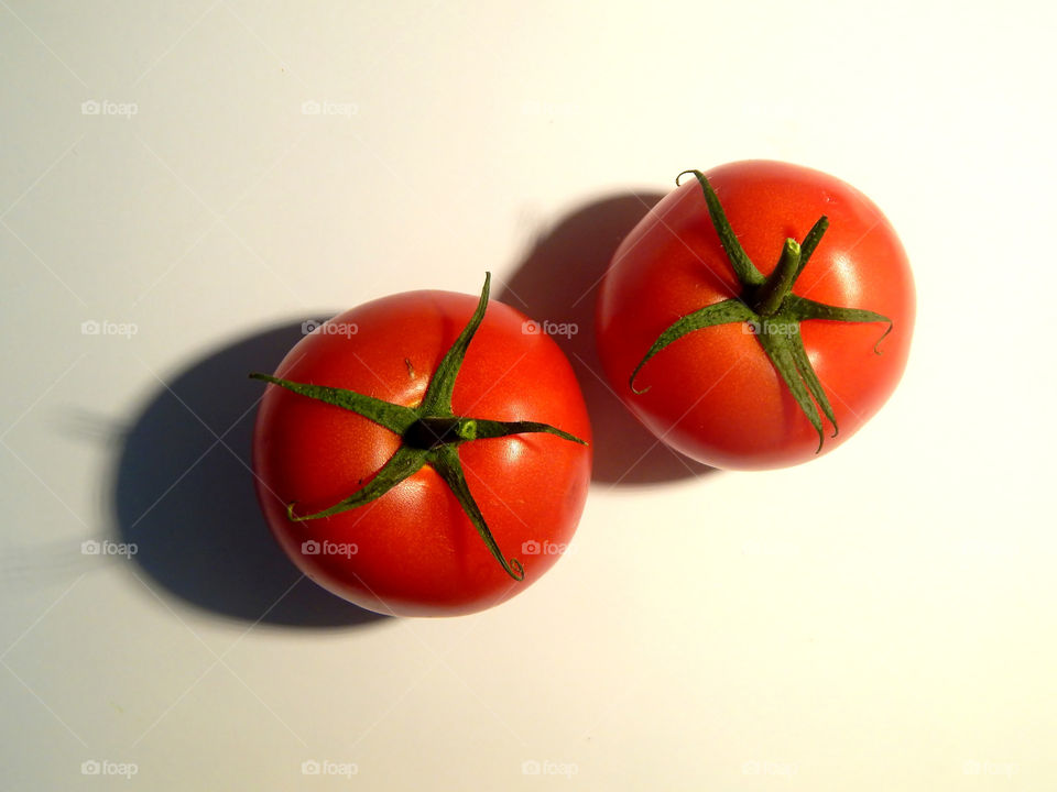 Two tomatoes