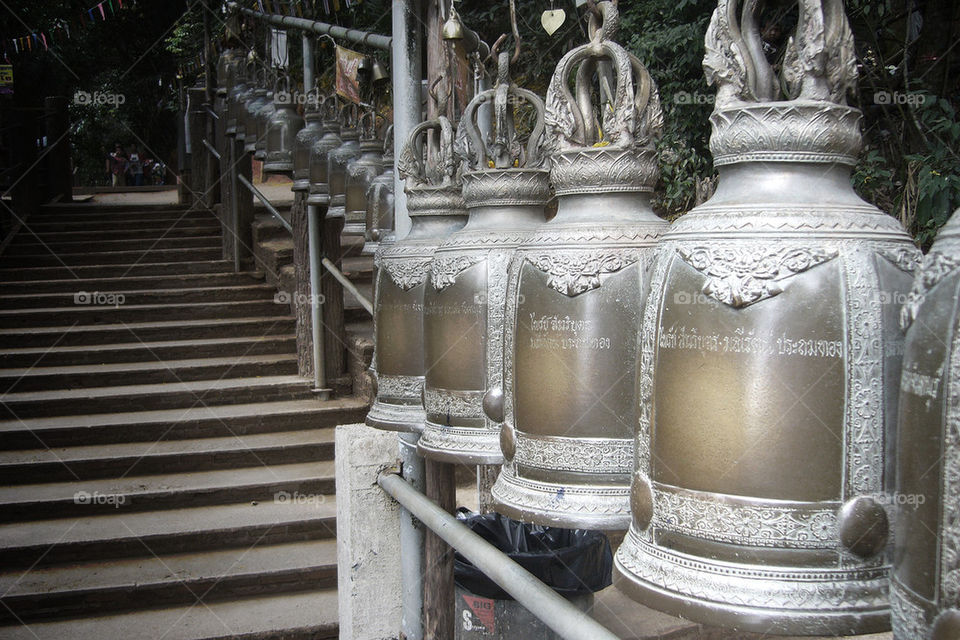 Temple Bells in Thailand.