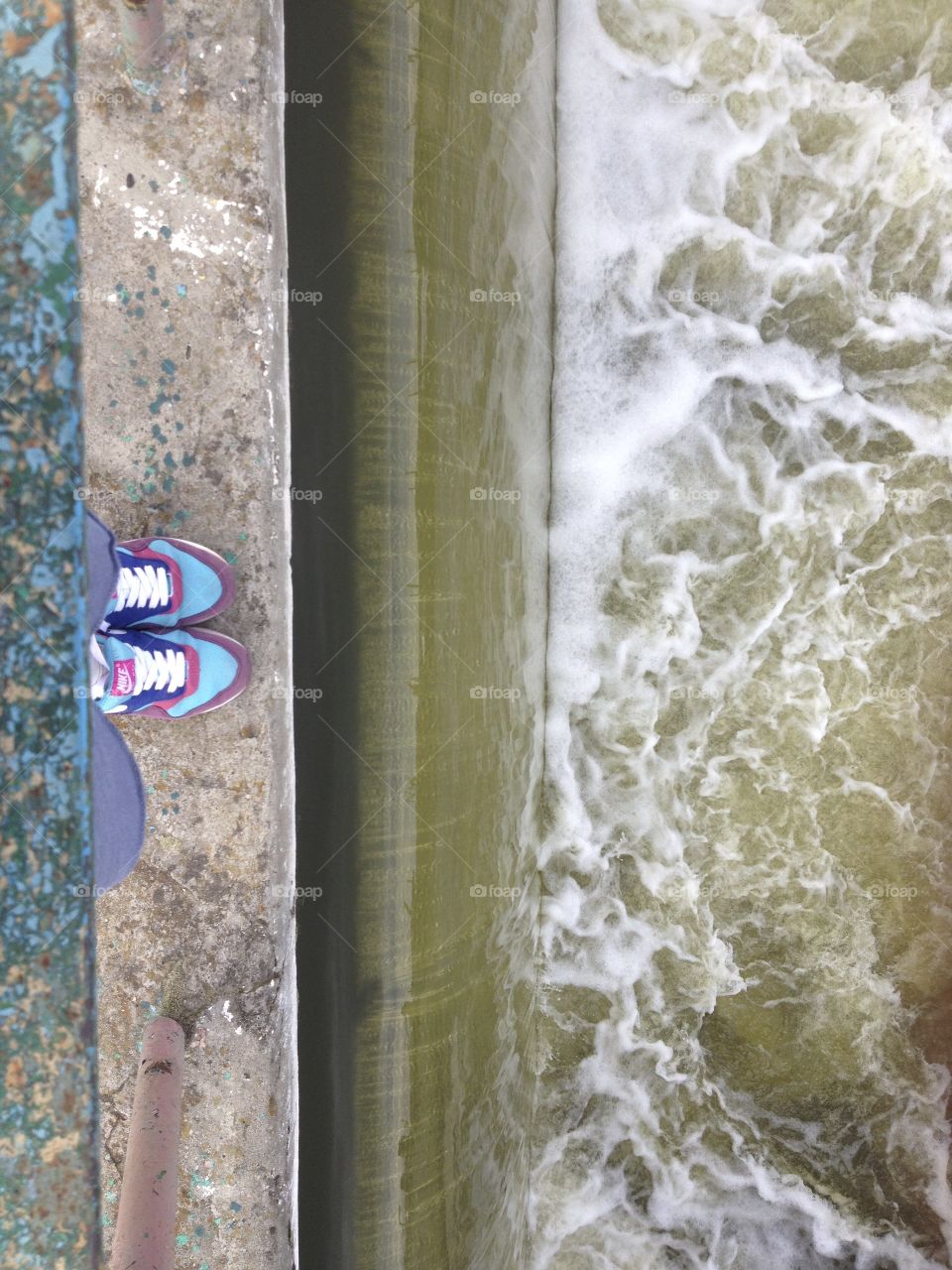 Standing on a dram and watching the water fall down under my feet. Pure natural power is very energizing and refreshing