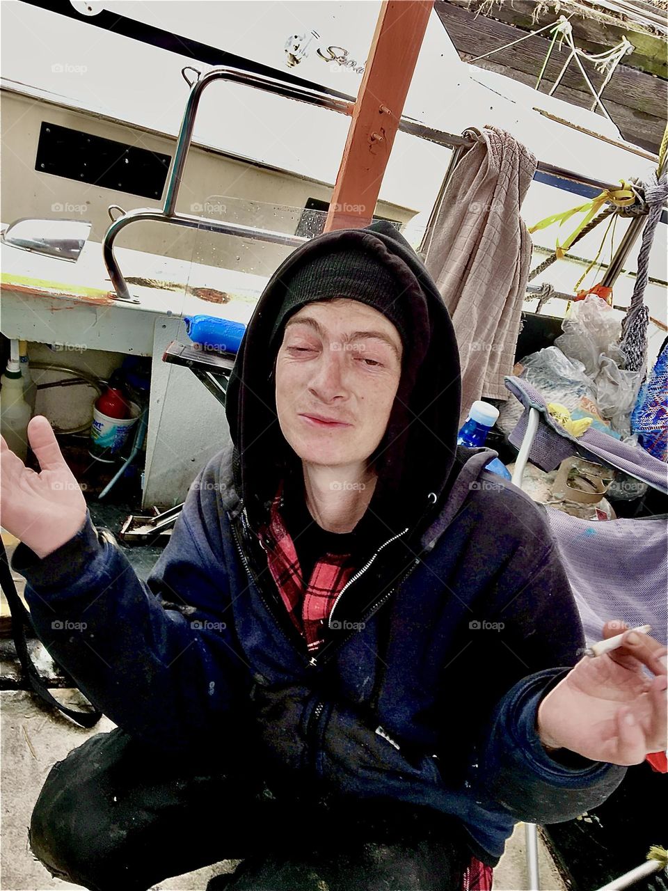 A welcome guest on our boat, the “Salvation”. We have made movies together and spent countless hours talking and simply enjoying each other’s company. 2021. Hypnotic Productions