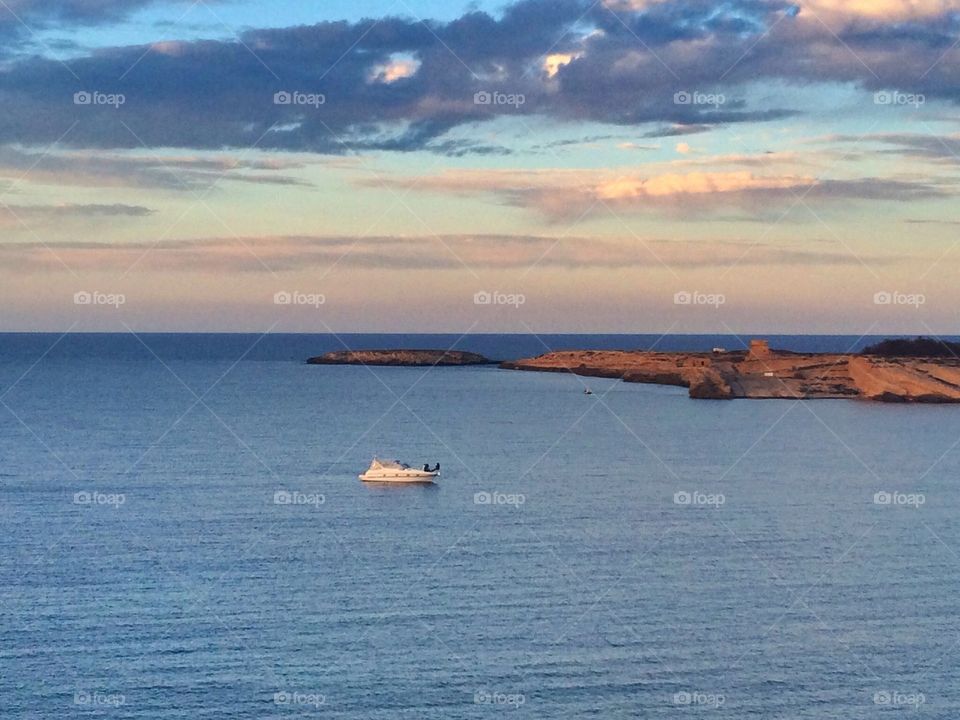 from a cliff . from a cliff in Monastir Tunisia 