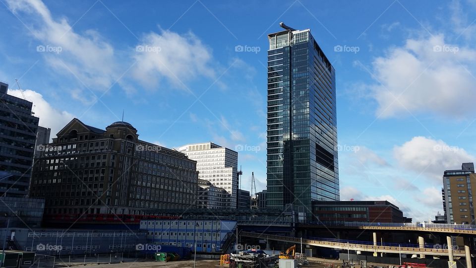 Commercial buildings in Canary Wharf