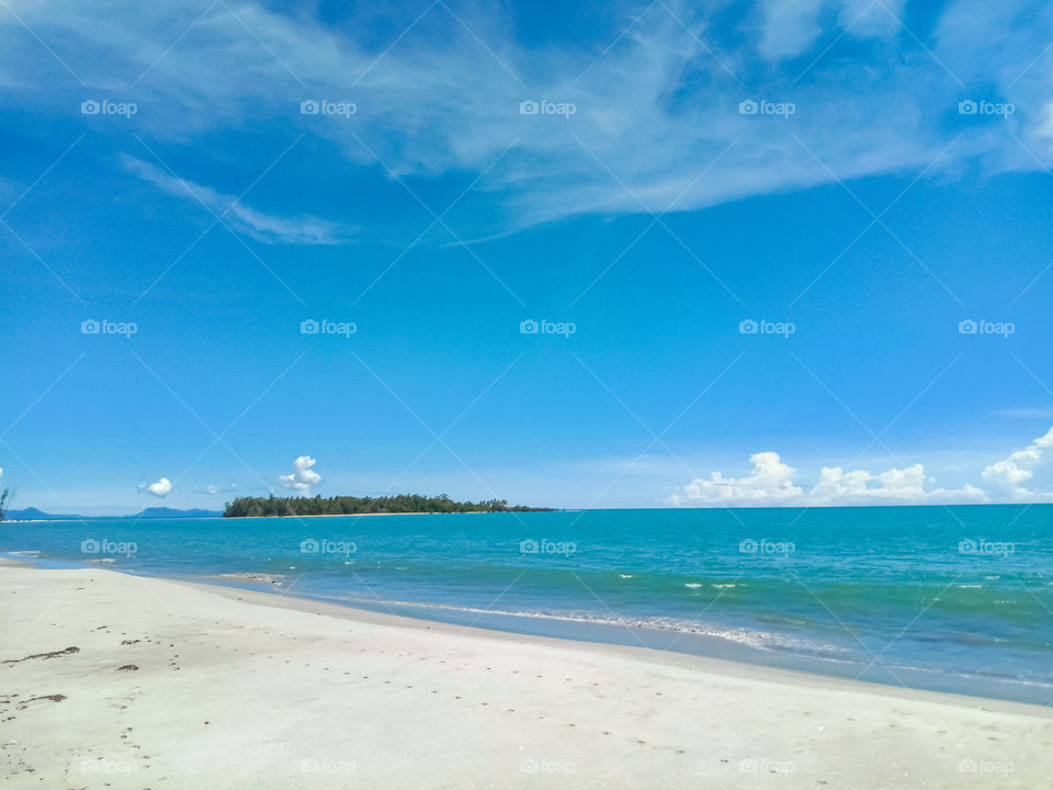 the charm of the beauty of the natural panorama of the west coast of northern Sumatra, Indonesia