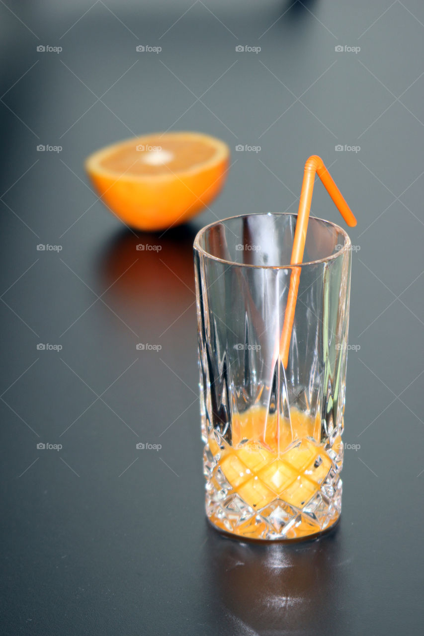 Orange juice in glass