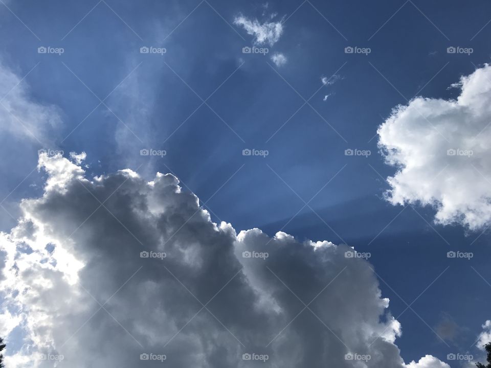 Sky clouds / God
