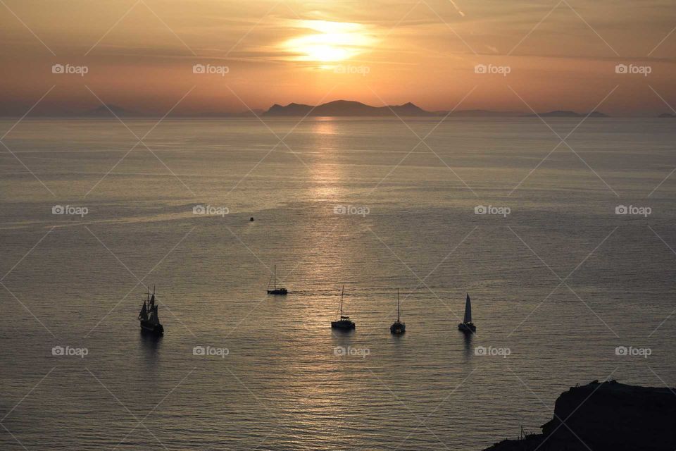 Santorini Greece sunset