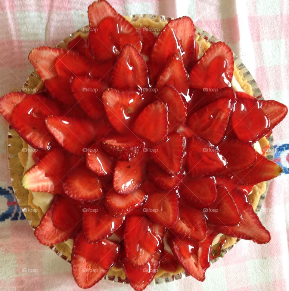 Strawberry pie. Desert