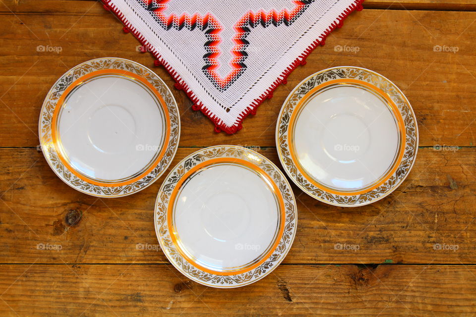 traditional porcelain plates