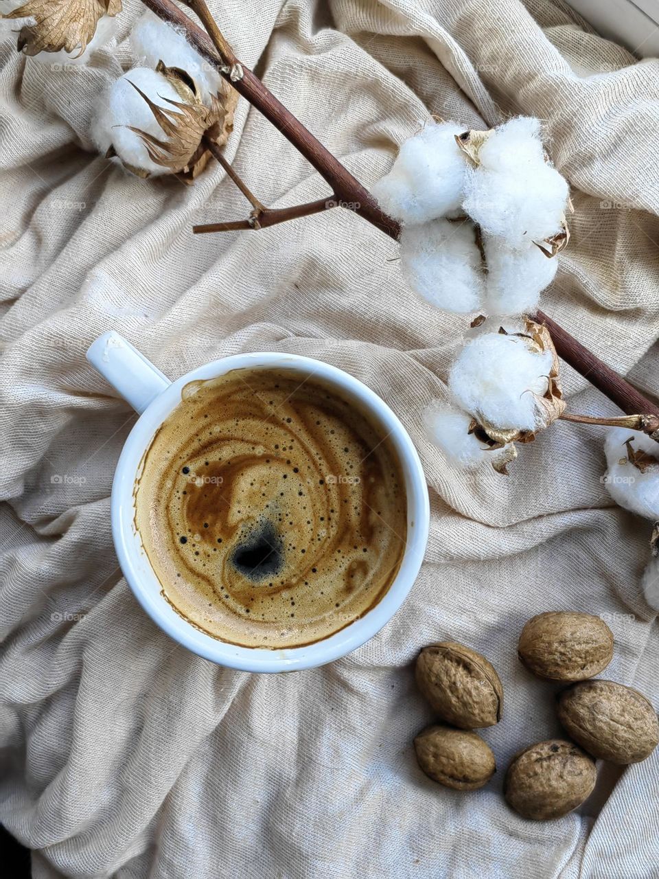 Composition from a cup of coffee