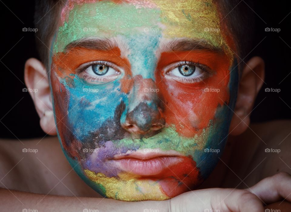 Close up shot of my nephew portrait