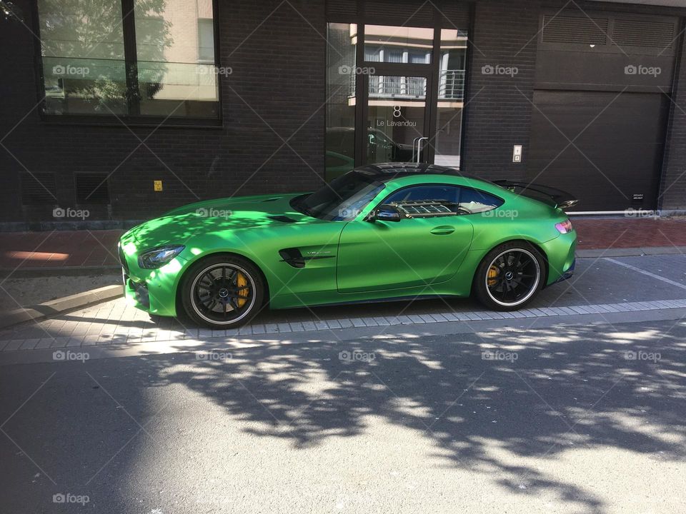 Mercedes AMG GT green 