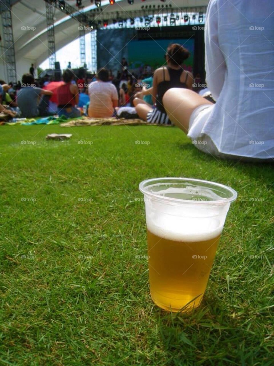 The grass is greener where there is beer.