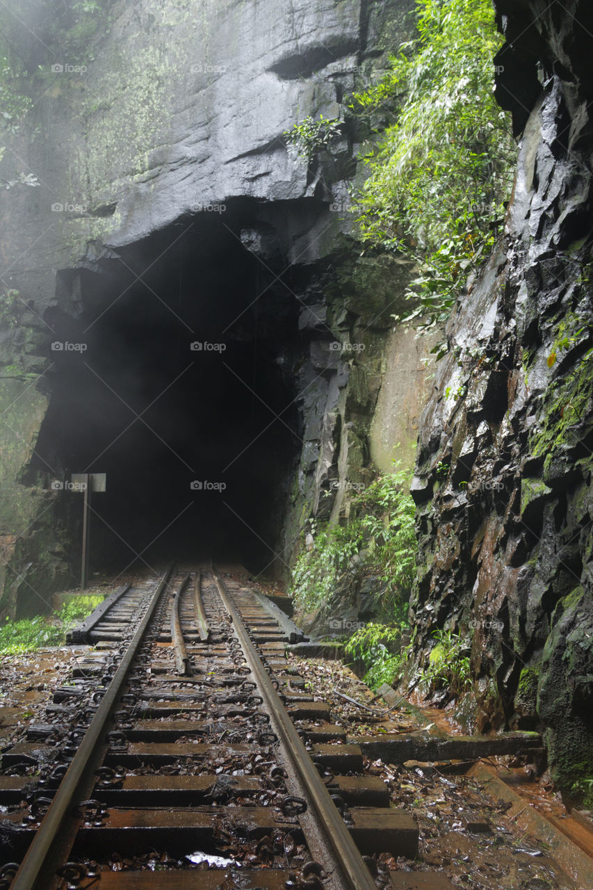 Railroad in Morretes Paraná Brazil.